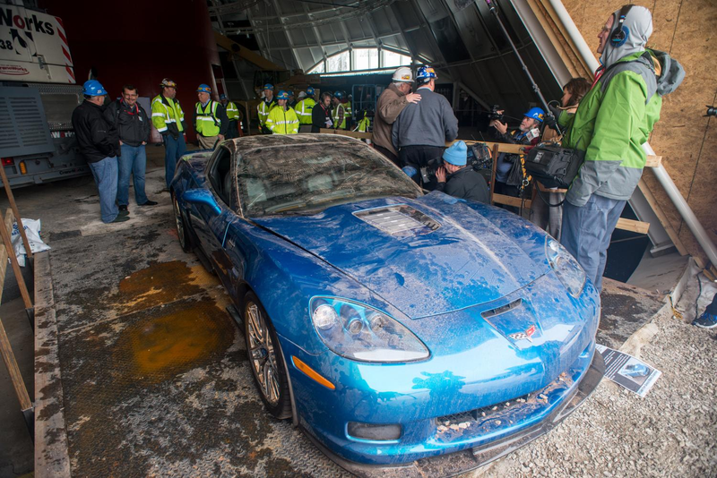 Illustration for article titled The First Sinkhole Corvette Was Restored For SEMA And Looks Perfect